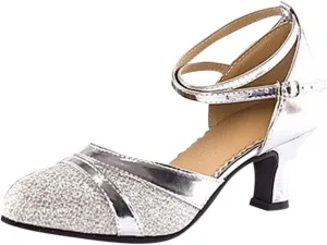 Rhinestones Block Heels for Women 2025 Peep Toe Hollow Comfy Slip On Adjustable Strappy Sparkly Chunky Sandals Low Heels Ladies Cushion Footbed Orthopedic Arch Support Wedding Bridal Shoes