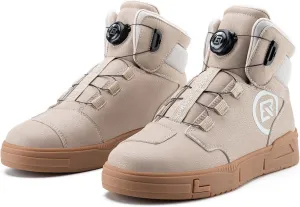 ROCKBROS Motorcycle Shoes for Men Reinforced Leather Motorcycle Riding Shoes Anti-Slip Breathable Motorcycle Riding Boots Motorcycle Protective Footwear