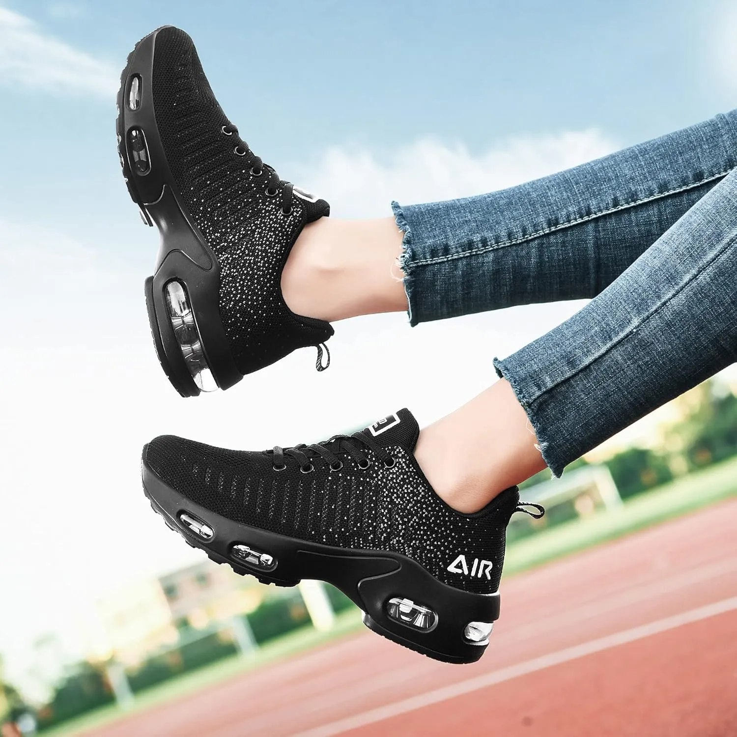 RomenSi Womens Air Athletic Running Sneakers Fashion Breathable Sport Gym Walking Tennis Shoes (US5.5-11)