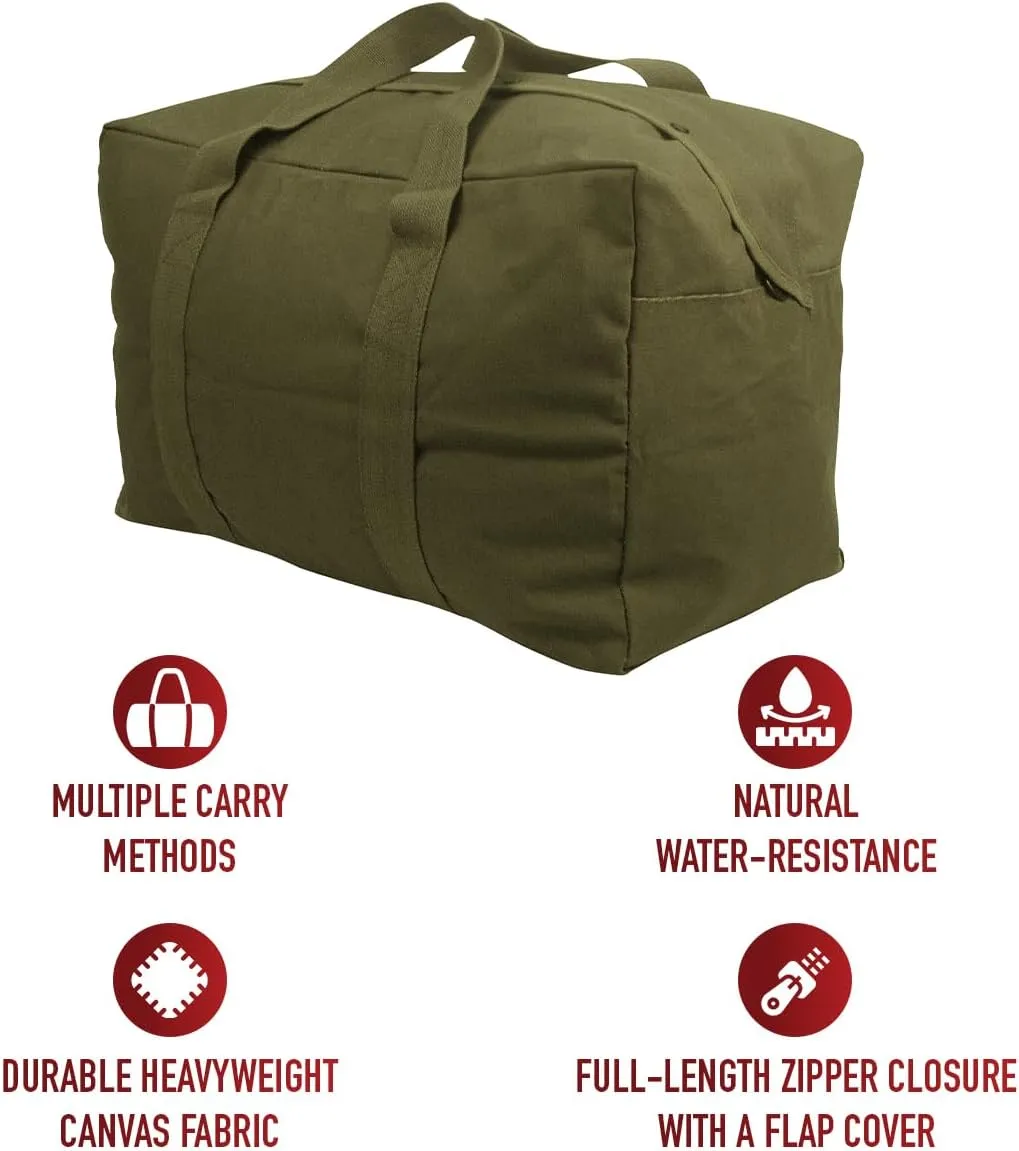 Rothco Canvas Parachute Cargo Bag Extra Large Duffle Bag 75L