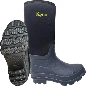 Rubber Rain Boots for Men Waterproof Lightweight Durable Neoprene Men's Work Boot Insulated for Mud Muck Outdoor