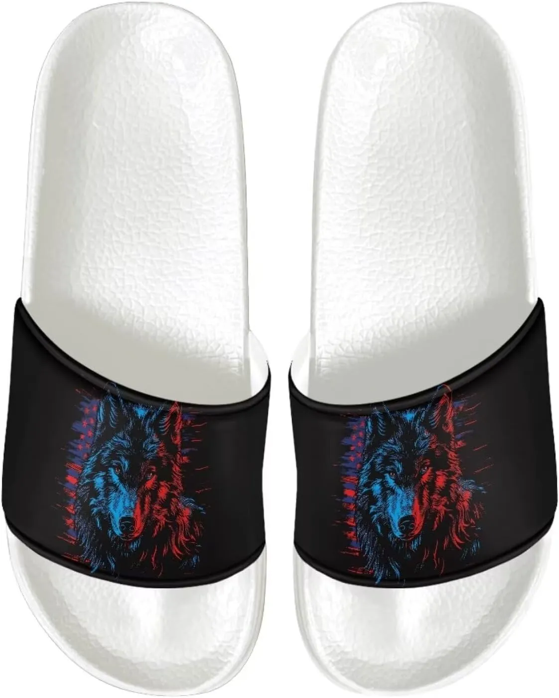 Sandals Slides for Men Non Slip Slippers White Sole Casual Summer Shoes Beach Slides