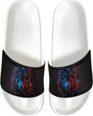 Sandals Slides for Men Non Slip Slippers White Sole Casual Summer Shoes Beach Slides