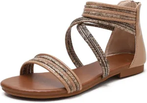 Sandals Women Dressy Summer Flat Strappy Cute Casual Beach shoes