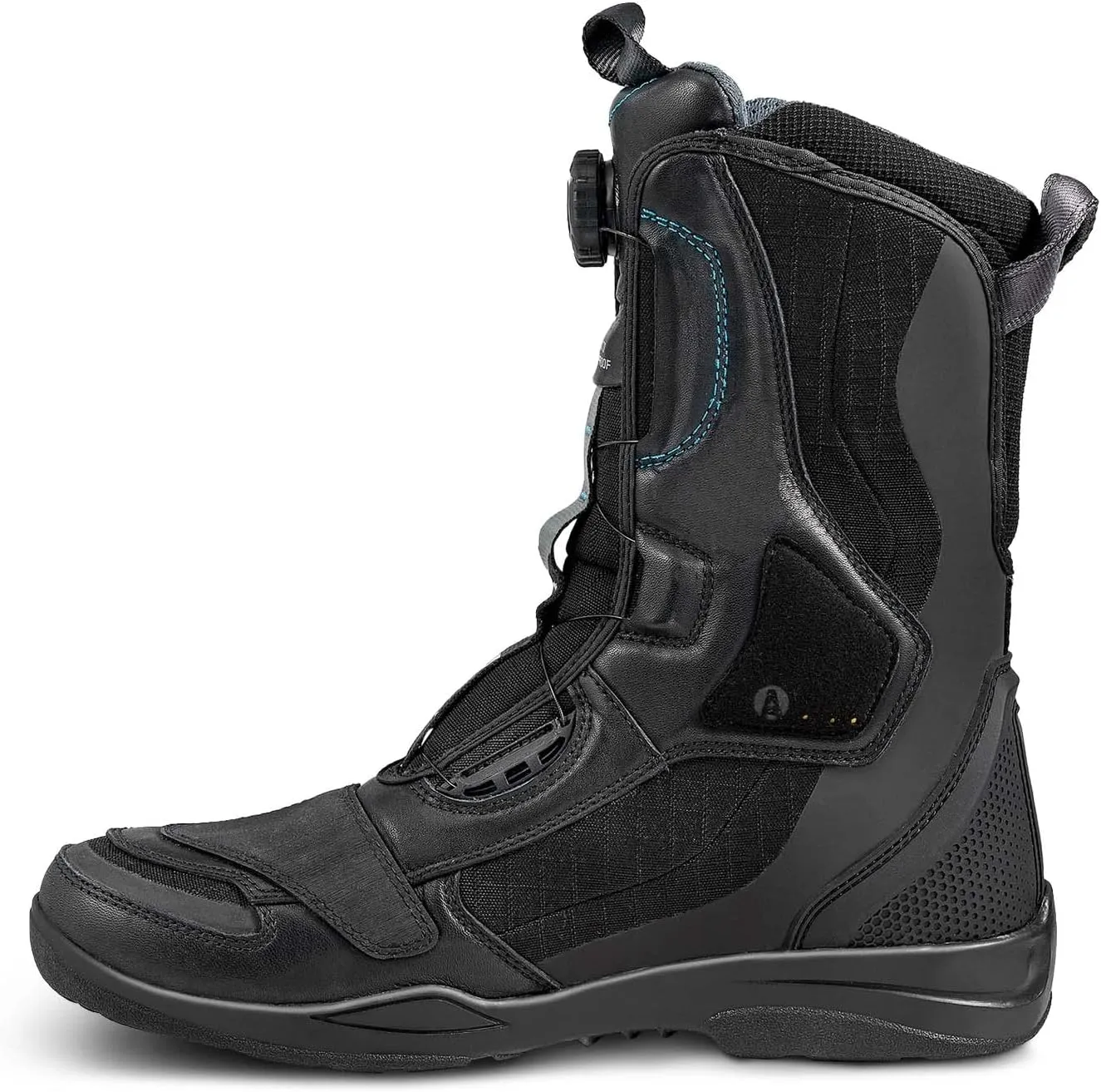 SHIMA STRATO LADY WP, Waterproof Motorcycle Boots for Women - Vented, Reinforced Lightweight Long Biker Riding Boots with ATOP Fast-Closure System, Ankle Protection, Non-slip Sole (Black, 7,5)