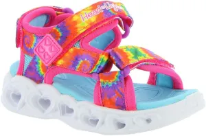 Skechers Unisex-Child Heart Lights Sandals-Color Groove Sneaker