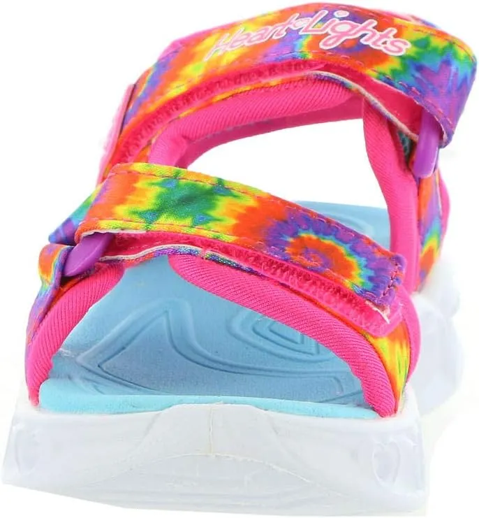 Skechers Unisex-Child Heart Lights Sandals-Color Groove Sneaker