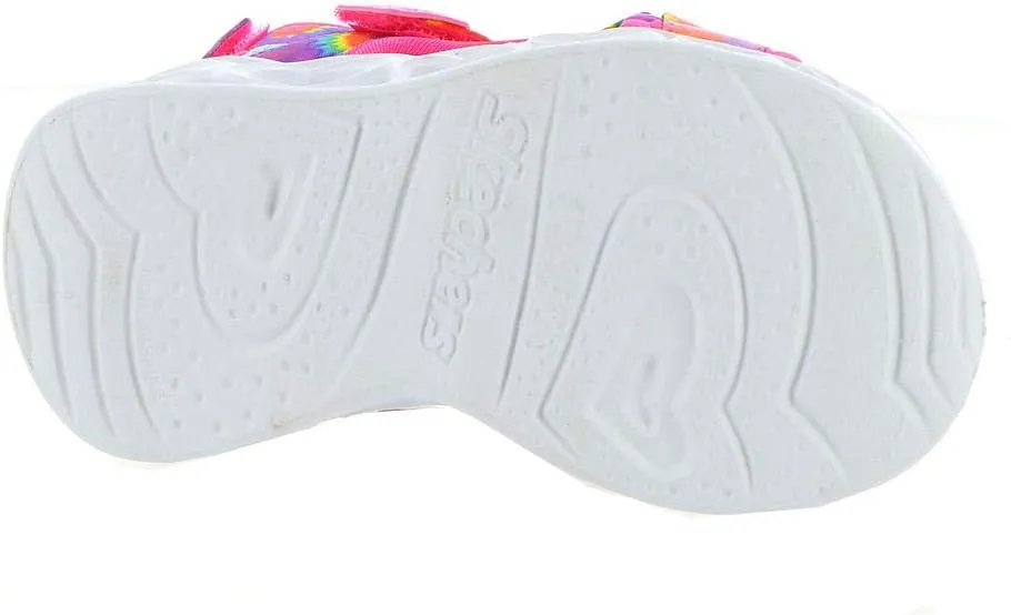 Skechers Unisex-Child Heart Lights Sandals-Color Groove Sneaker