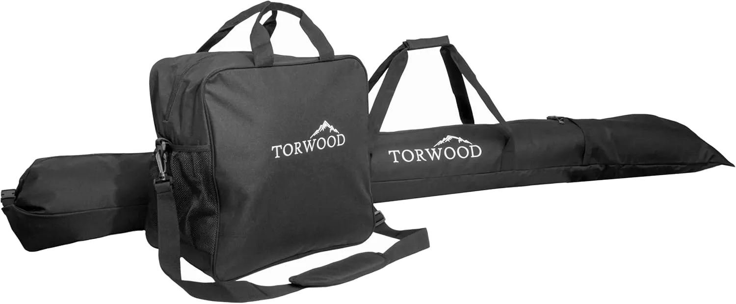 Ski bag and Boot Bag Combo - Gear Protection and Travel Solution - Ideal for Skiing Enthusiasts and Winter Sports Enthusiasts. Comes with a Balaclava Snow Mask
