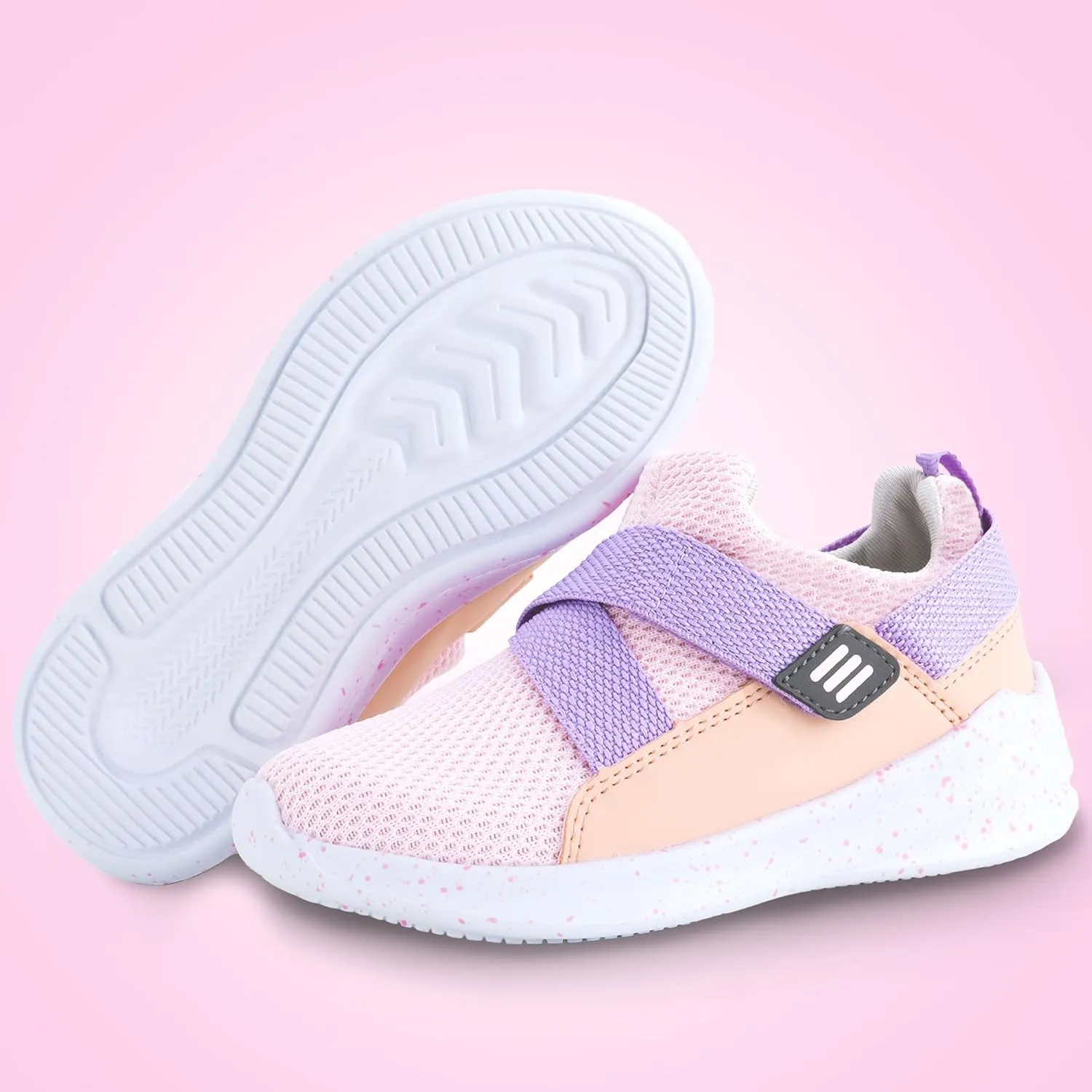 SKYWHEEL Toddler Boys Girls Tennis Shoes Kids Slip On Barefoot Shoes Wide Casual Walking Running Sneakers for Little Kids