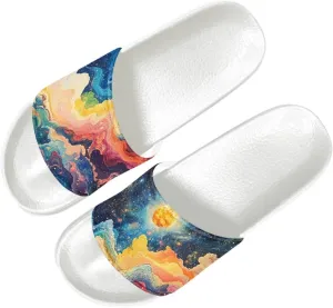 Slide Sandals for Women Comfort Slippers Soft Summer Beach Sandal Shoes Non-Slip for Pool Dorm SizeUS 6-13.5