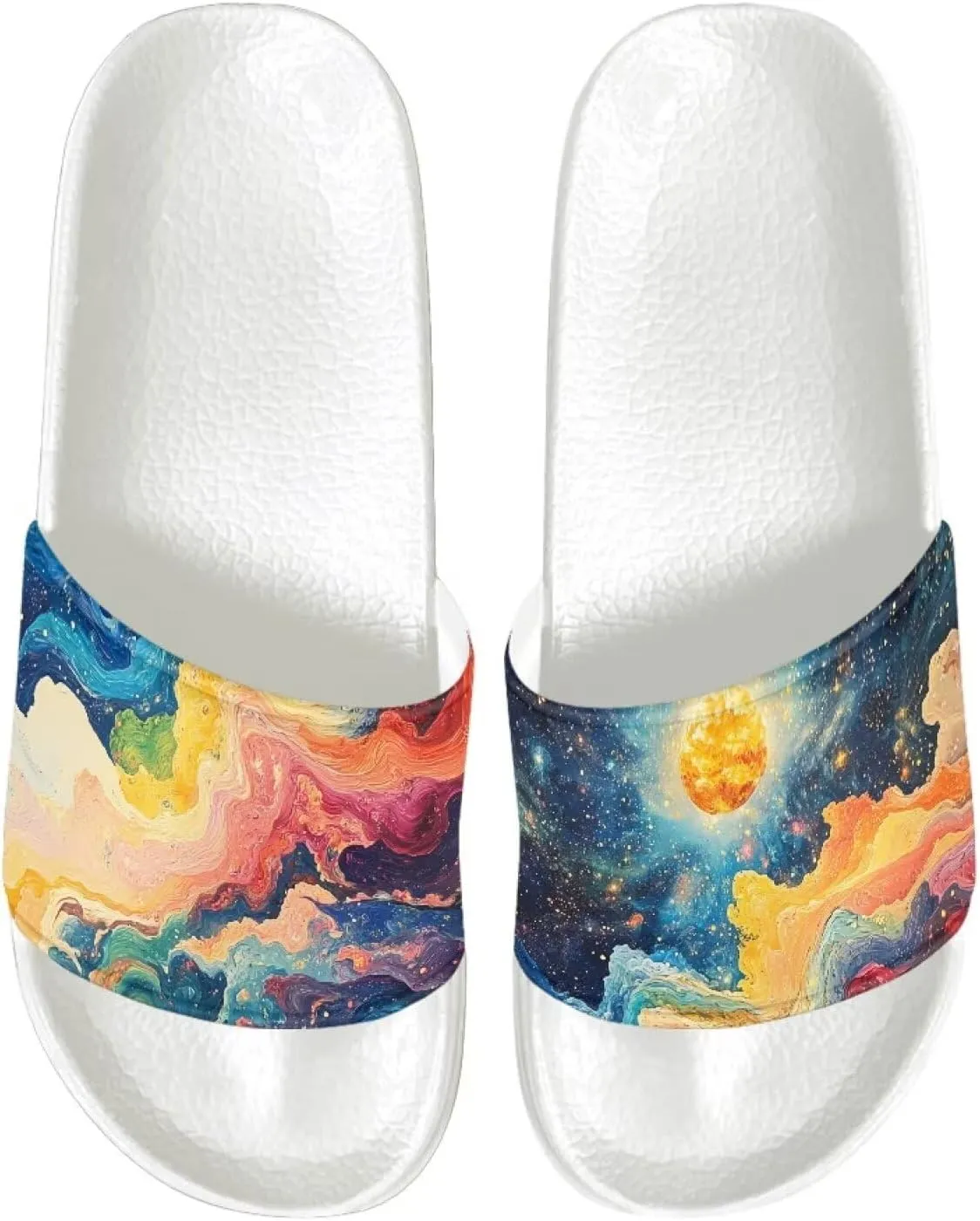 Slide Sandals for Women Comfort Slippers Soft Summer Beach Sandal Shoes Non-Slip for Pool Dorm SizeUS 6-13.5