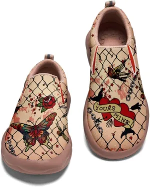 Slip On Loafers for Mens Travel Shoes Walking Comfort Wolf Totem Sole Fashion Sneaker Retro Painted