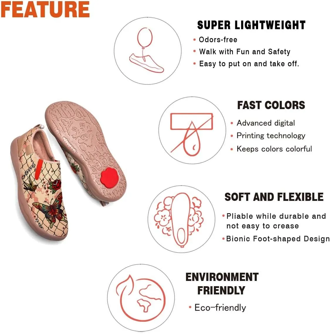 Slip On Loafers for Mens Travel Shoes Walking Comfort Wolf Totem Sole Fashion Sneaker Retro Painted