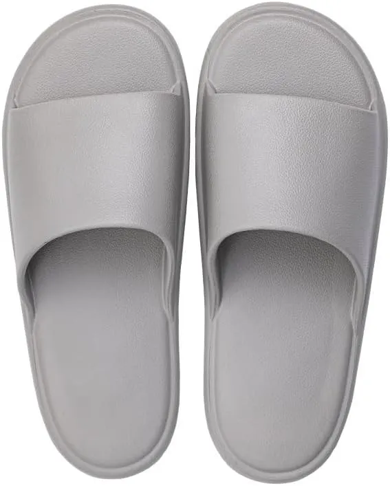 Slippers for Men, Pillow House Slippers Shower Shoes Indoor Slides Bathroom Sandals, Ultimate Comfort, Lightweight, Non-Slip, Easy to Clean
