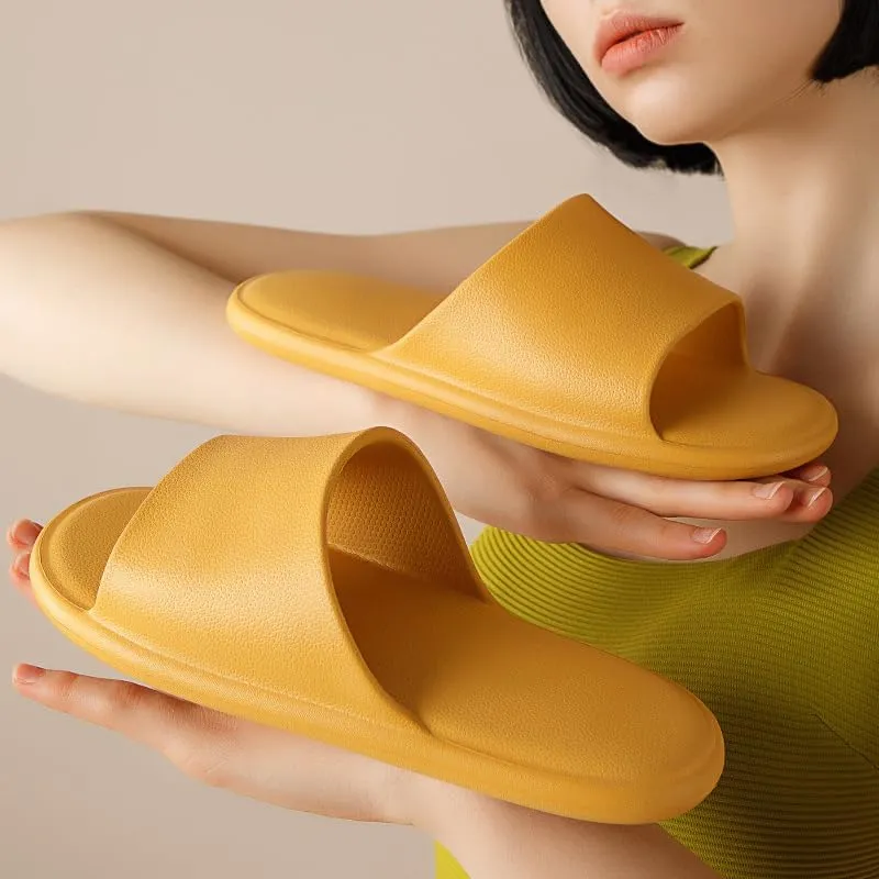 Slippers for Women, Pillow House Slippers Shower Shoes Indoor Slides Bathroom Sandals, Ultimate Comfort, Lightweight, Non-Slip, Easy to Clean