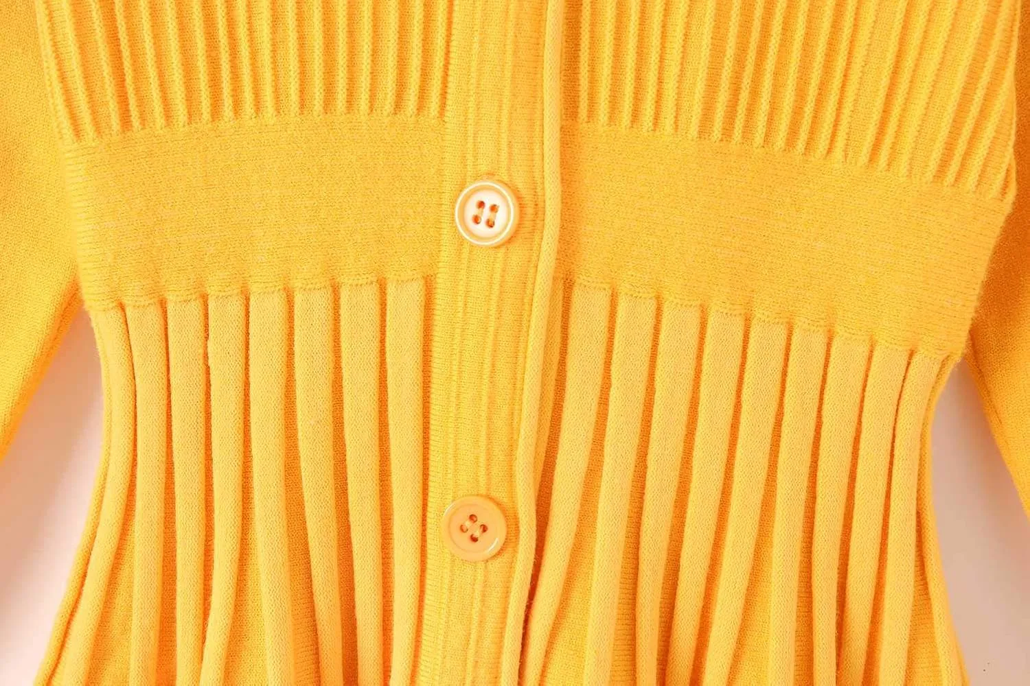 SMILING PINKER Little Girls Pleated Dress School Uniform Long Sleeve Button Front Knit Sweater Dress