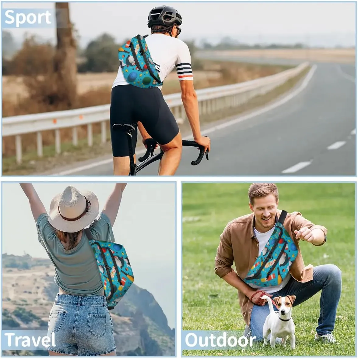 Sneakers Sling Bag Crossbody Backpack Chest Daypack for Women Sport Travel Hiking Casual Bag Multipurpose Waist Pack With Zipper Closure Adjustable Strap Shoulder Bag