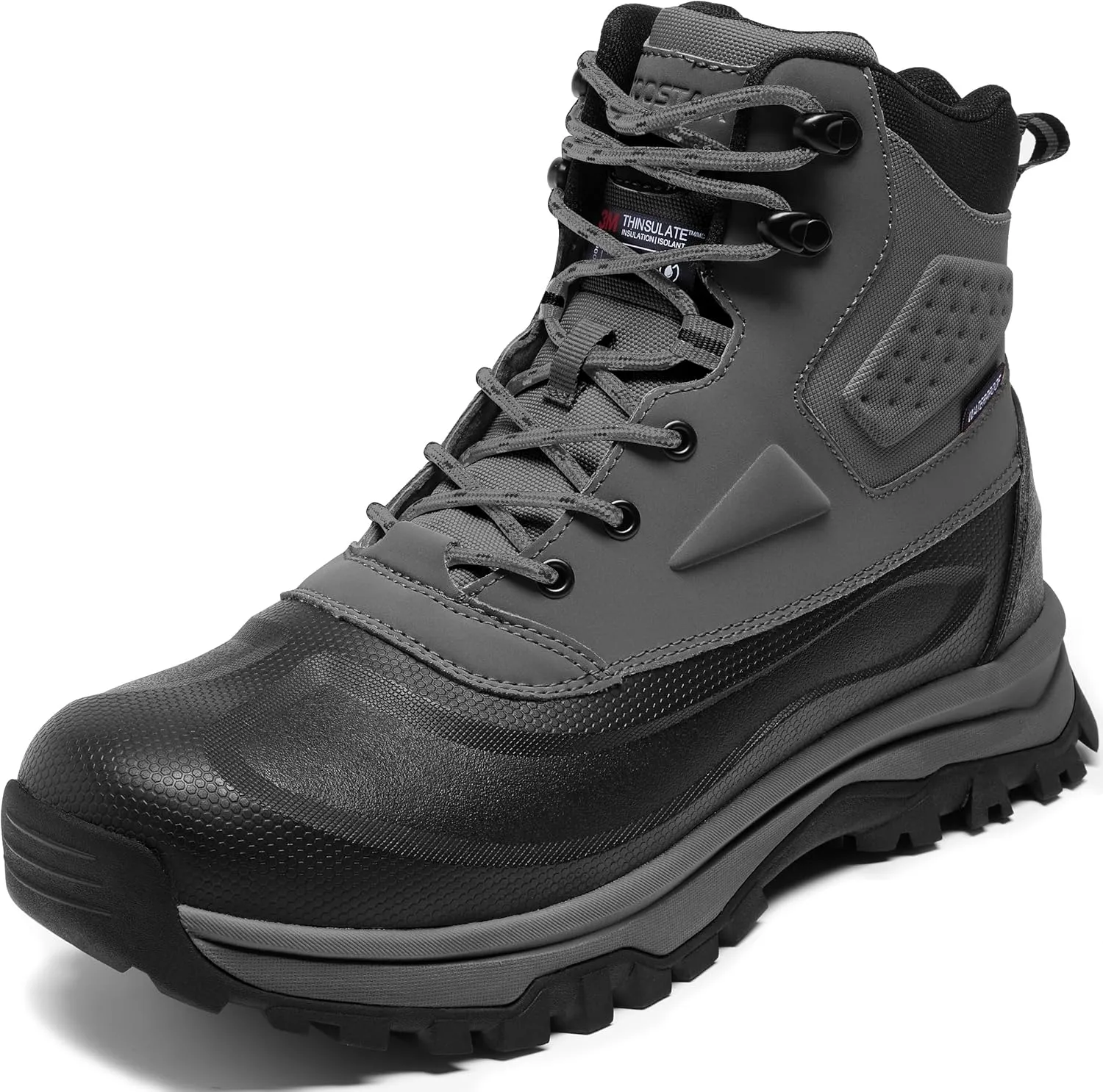 Snow Boots for Men Insulated Waterproof Construction Winter Hiking Boots