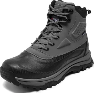 Snow Boots for Men Insulated Waterproof Construction Winter Hiking Boots