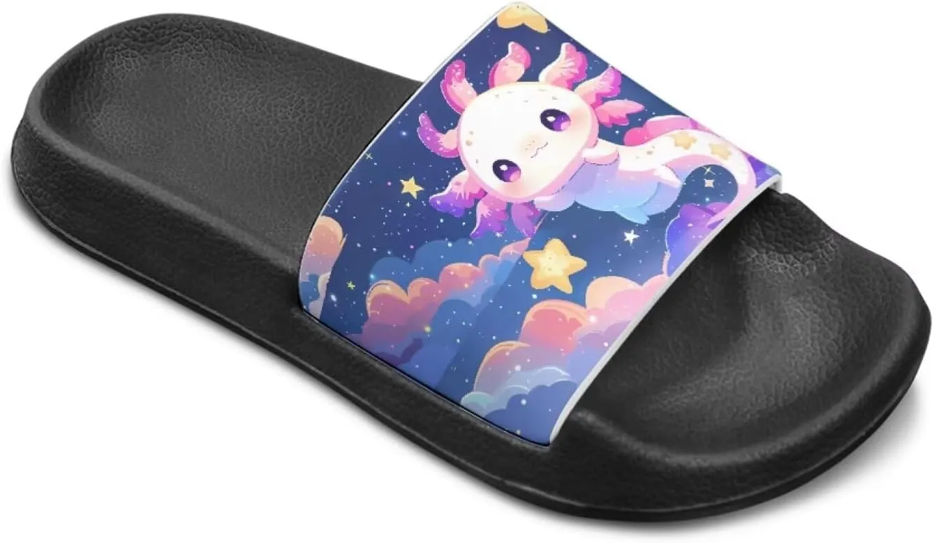 Soft Slippers for Little Big Girls House Slippers Kids Slides Sandals Non Slip Shower Shows Size 28-34