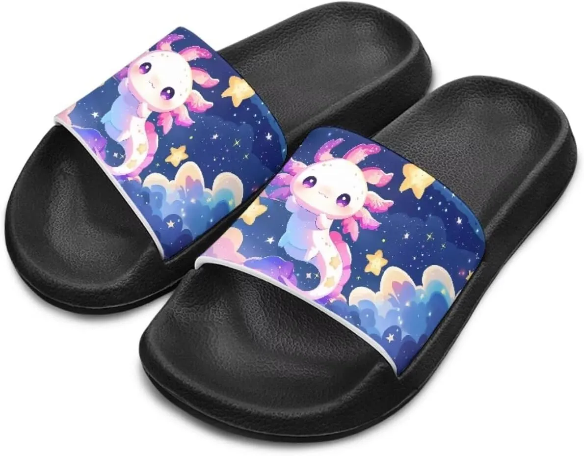 Soft Slippers for Little Big Girls House Slippers Kids Slides Sandals Non Slip Shower Shows Size 28-34