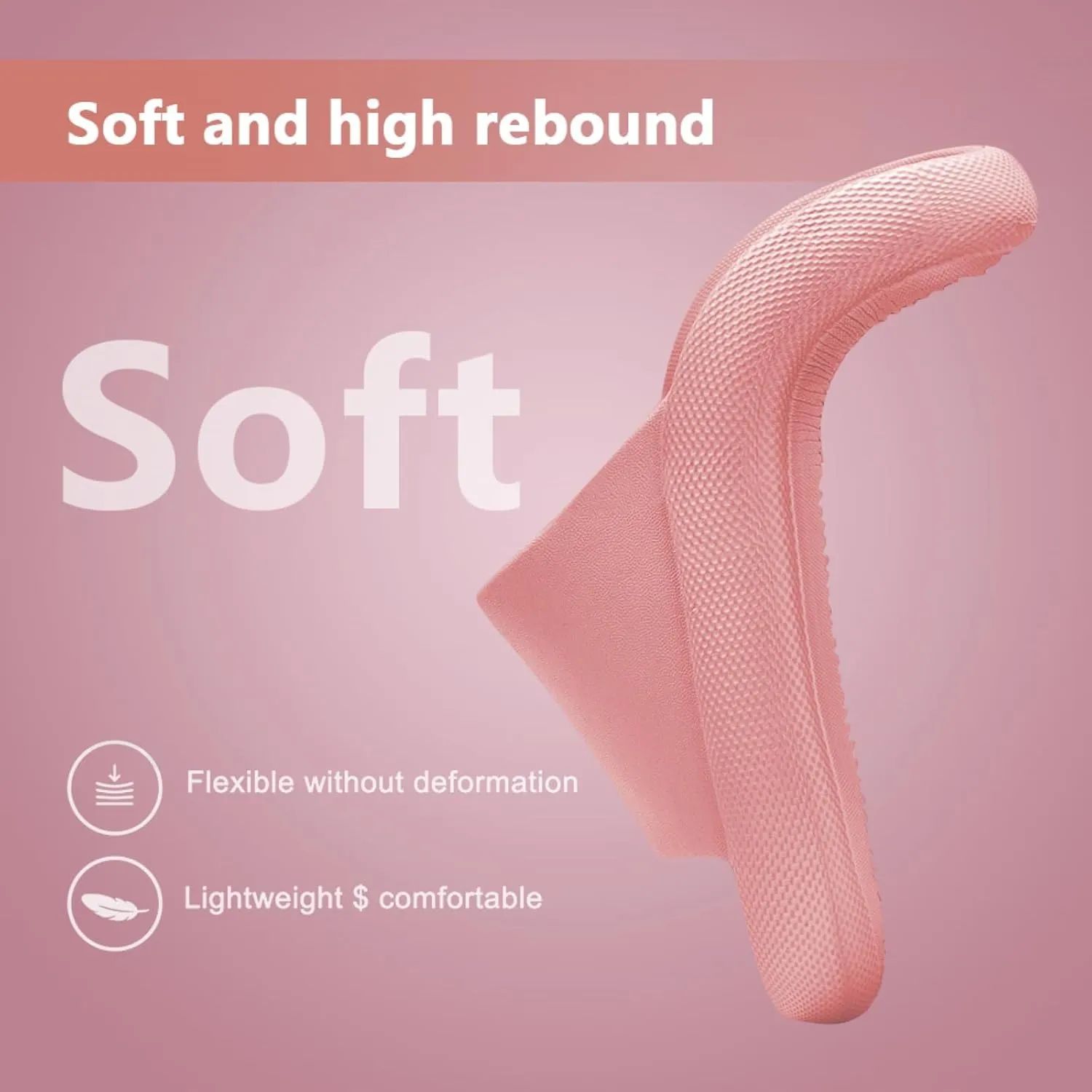Soft Sole Slippers, Thick Sole Slippers, EVA Quiet Non-Slip Durable Lightweight, Indoor Outdoor Cool Sandals, Comfortable Summer Footwear