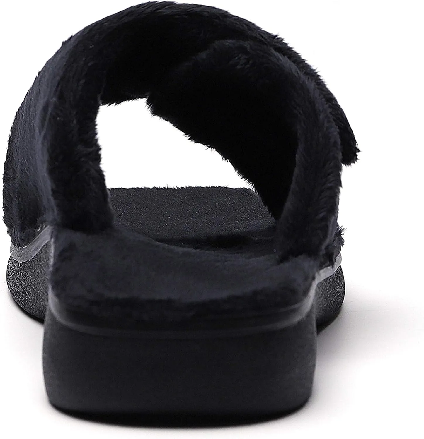 SOLLBEAM Women's Plantar Fasciitis Fuzzy House Orthopedic Adjustable Slippers With Arch Support Orthotic Heel Cup Sandals For Ladies