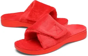 SOLLBEAM Women's Plantar Fasciitis Fuzzy House Orthopedic Adjustable Slippers With Arch Support Orthotic Heel Cup Sandals For Ladies
