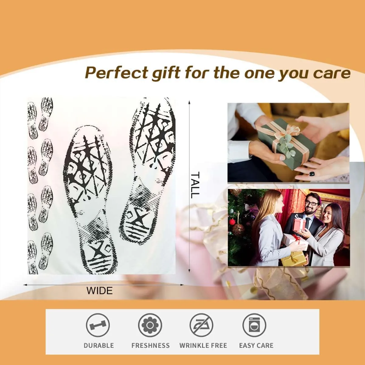 Sport Shoes Sneakers Black White Soft Fleece Blanket Warm Flannel Kids Adults Lap Cozy Throw Blanket for Sofa Couch Bed Quilt 40x50 Inches