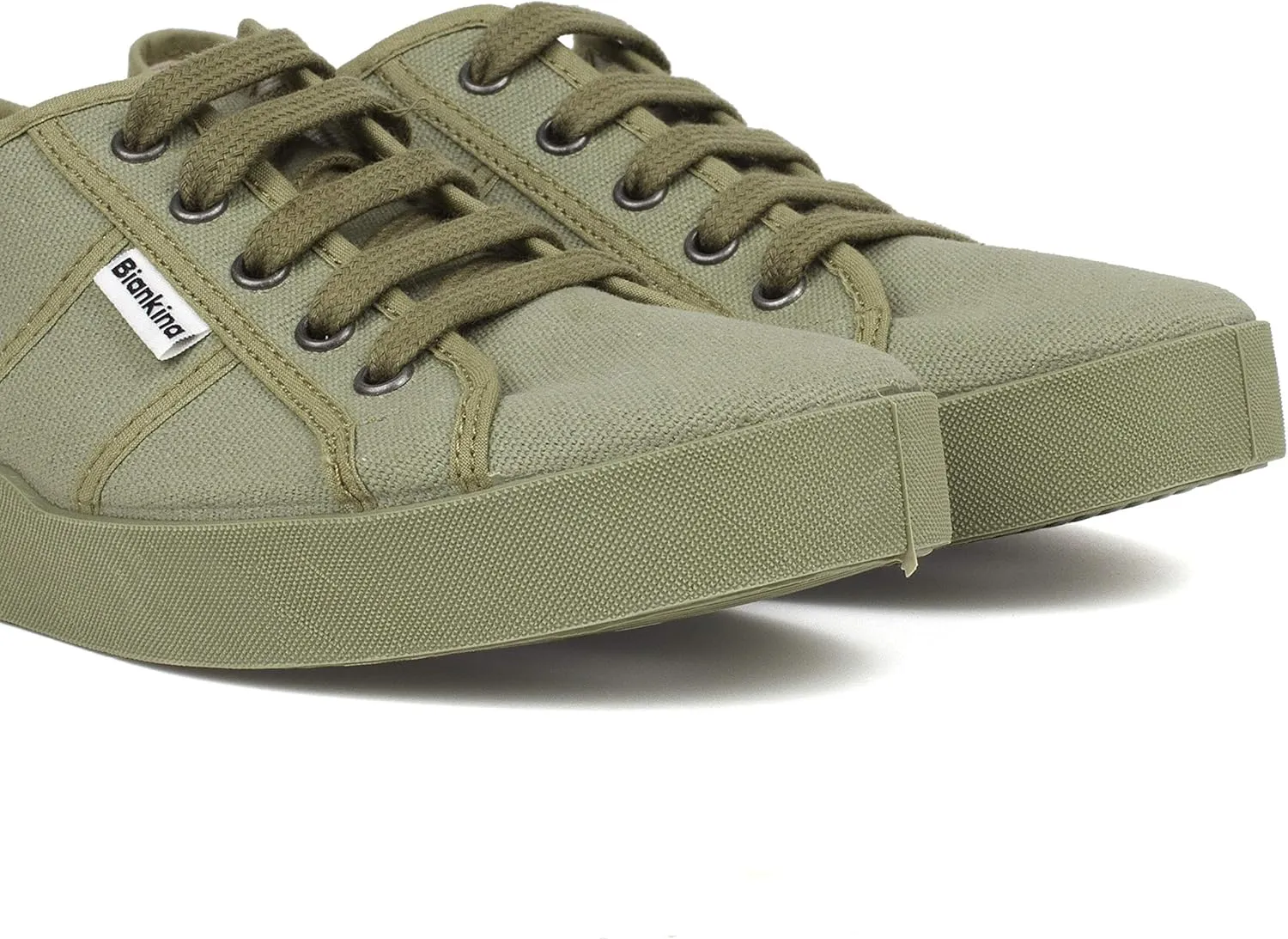 St. Tropez Sustainable Sneakers for Women - Classic Style Breathable Eco Canvas Upper, Comfy Low Wedge Rubber Sole, Artisan Crafted and Handmade Shoes, Made in Europe