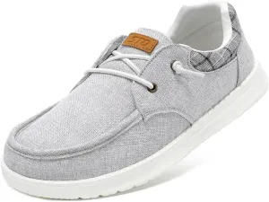 STQ Men's Lace up Loafers丨Orthopedic Ultralight Boat Casual Shoes with Arth Support
