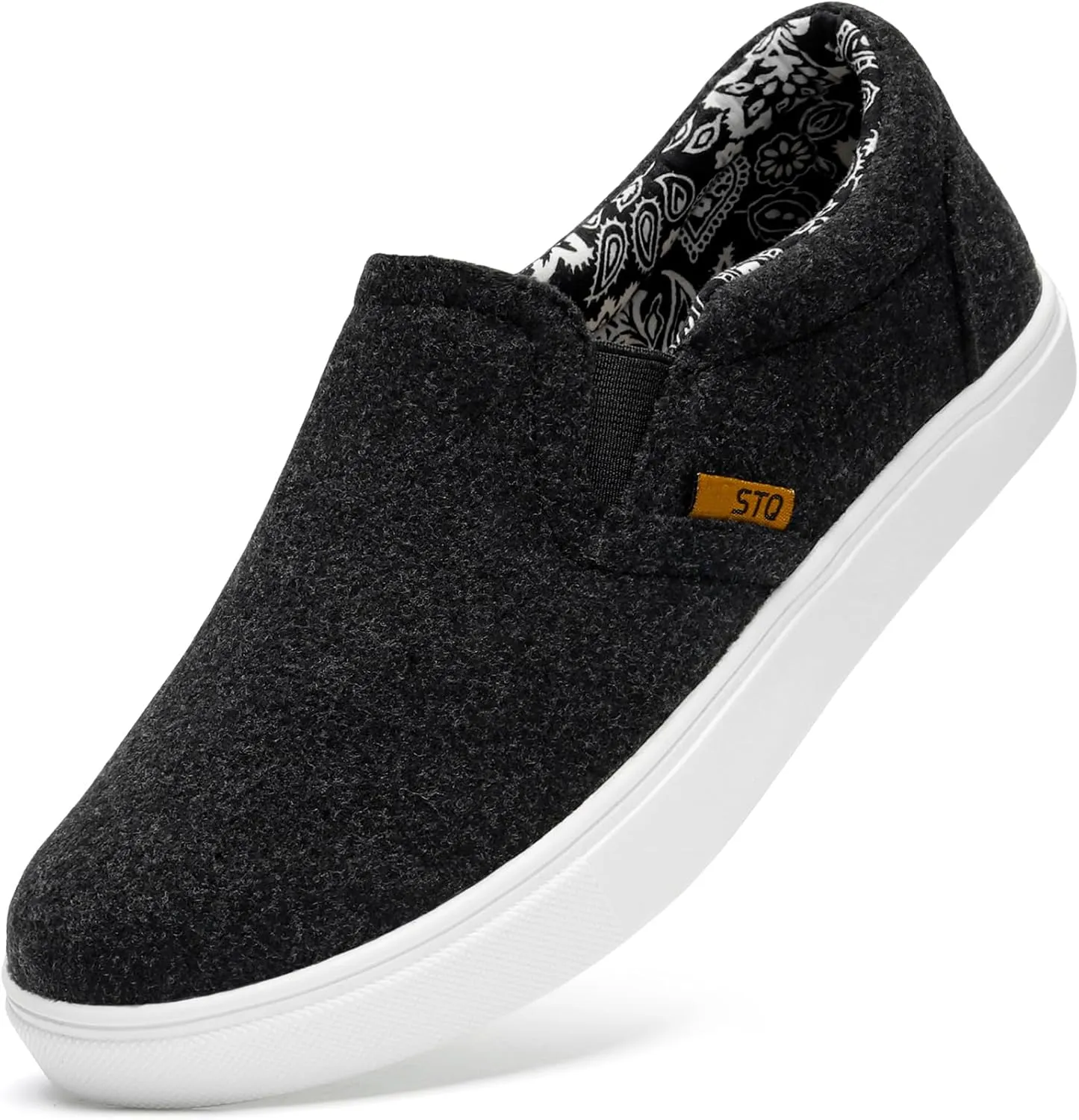 STQ Wide Toe Box Slip On Shoes for Women | Business Casual Shoes for Women Trendy Fashion Sneakers Lightweight Loafers Shoes