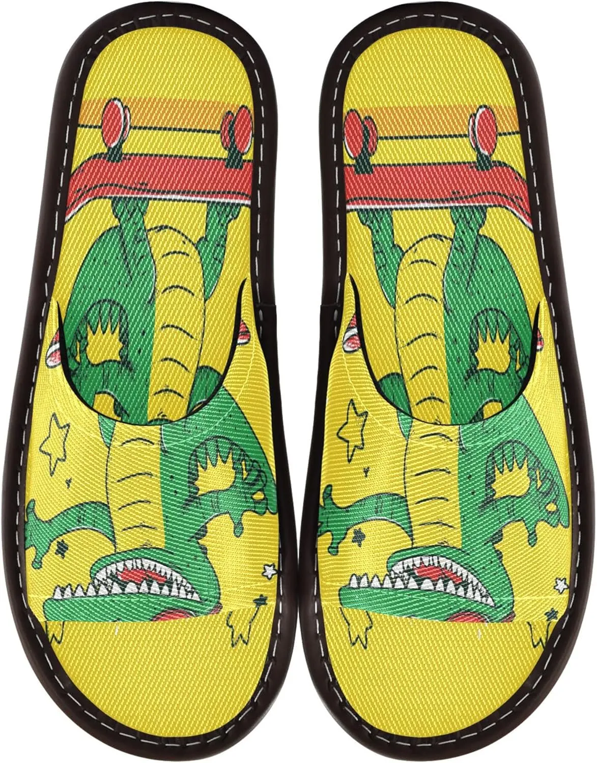 Summer Slipper Crocodile Cartoon Skateboard Indoor House Men Women Quick Drying Slippers