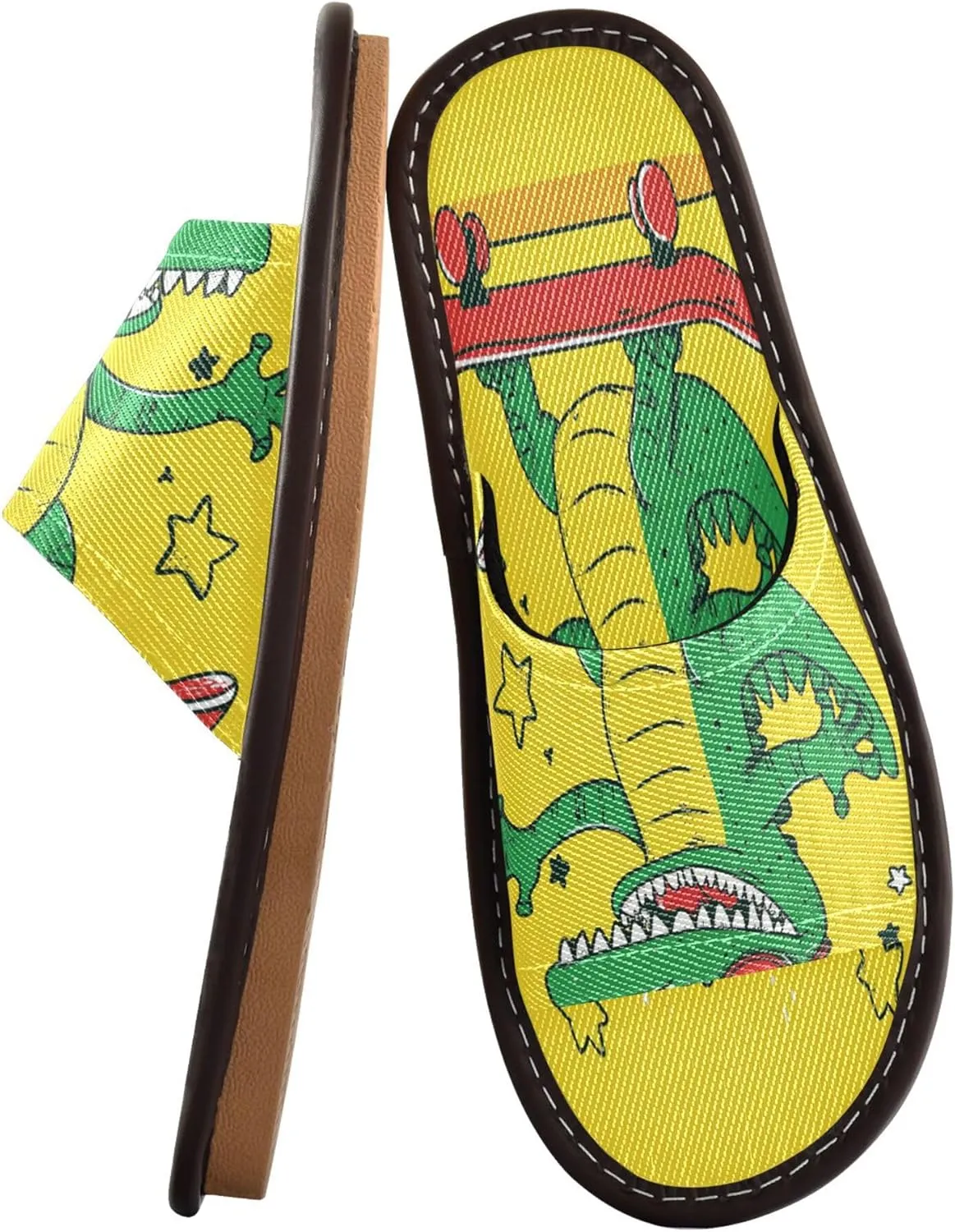 Summer Slipper Crocodile Cartoon Skateboard Indoor House Men Women Quick Drying Slippers