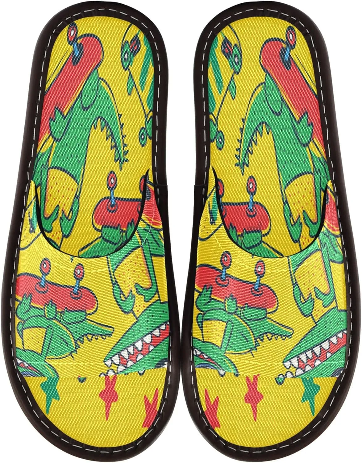 Summer Slipper Crocodile Cartoon Star Yellow Indoor House Men Women Quick Drying Slippers