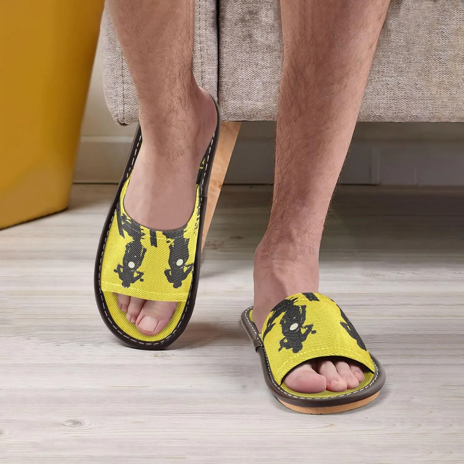 Summer Slipper Motorcycle Run Yellow Sport Indoor House Men Women Quick Drying Slippers