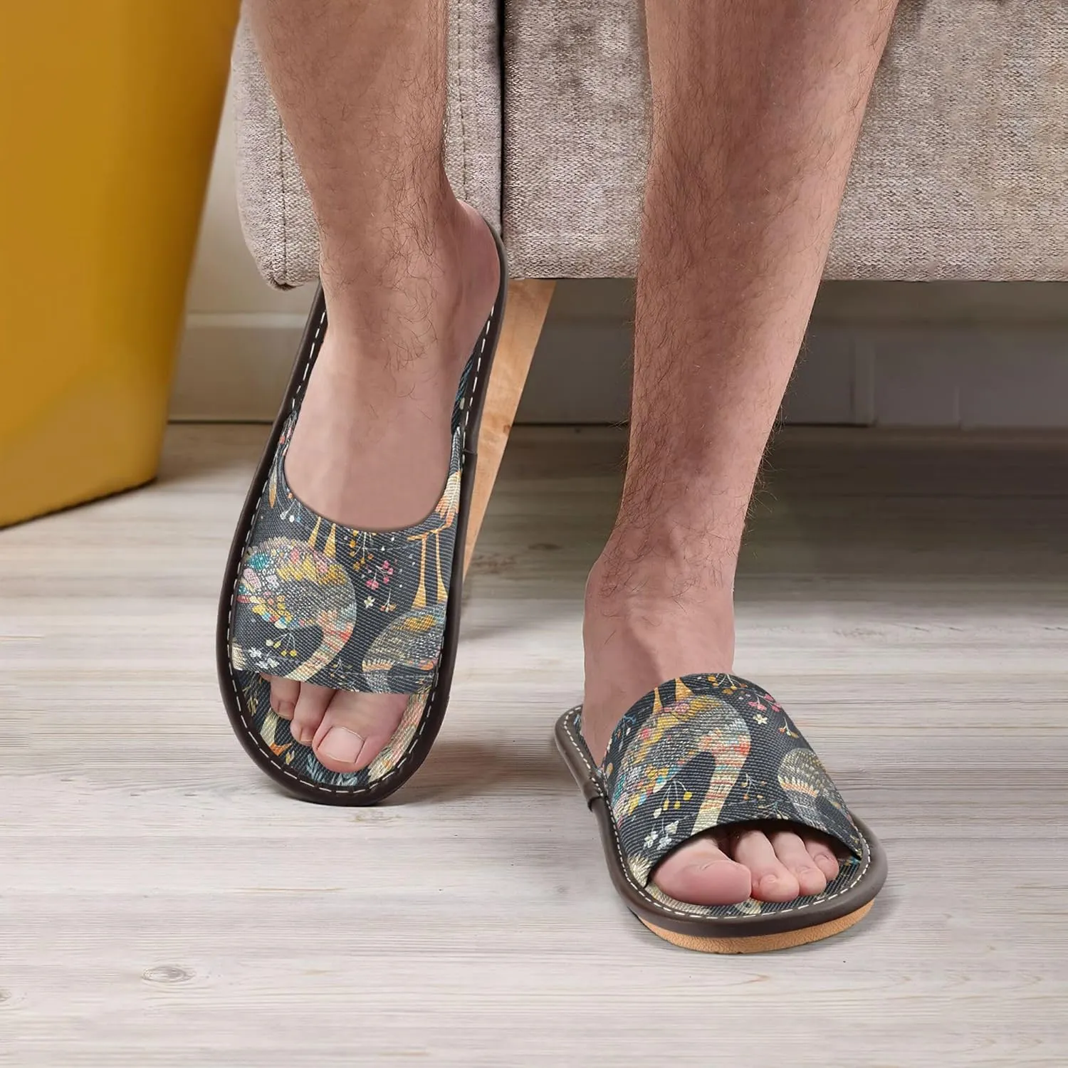 Summer Slipper Ostrich Ethnic Graphic Bird Indoor House Men Women Quick Drying Slippers