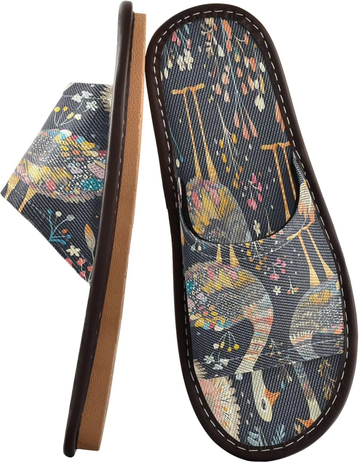 Summer Slipper Ostrich Ethnic Graphic Bird Indoor House Men Women Quick Drying Slippers