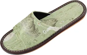Summer Slipper Ostrich Green Flower Indoor House Men Women Quick Drying Slippers