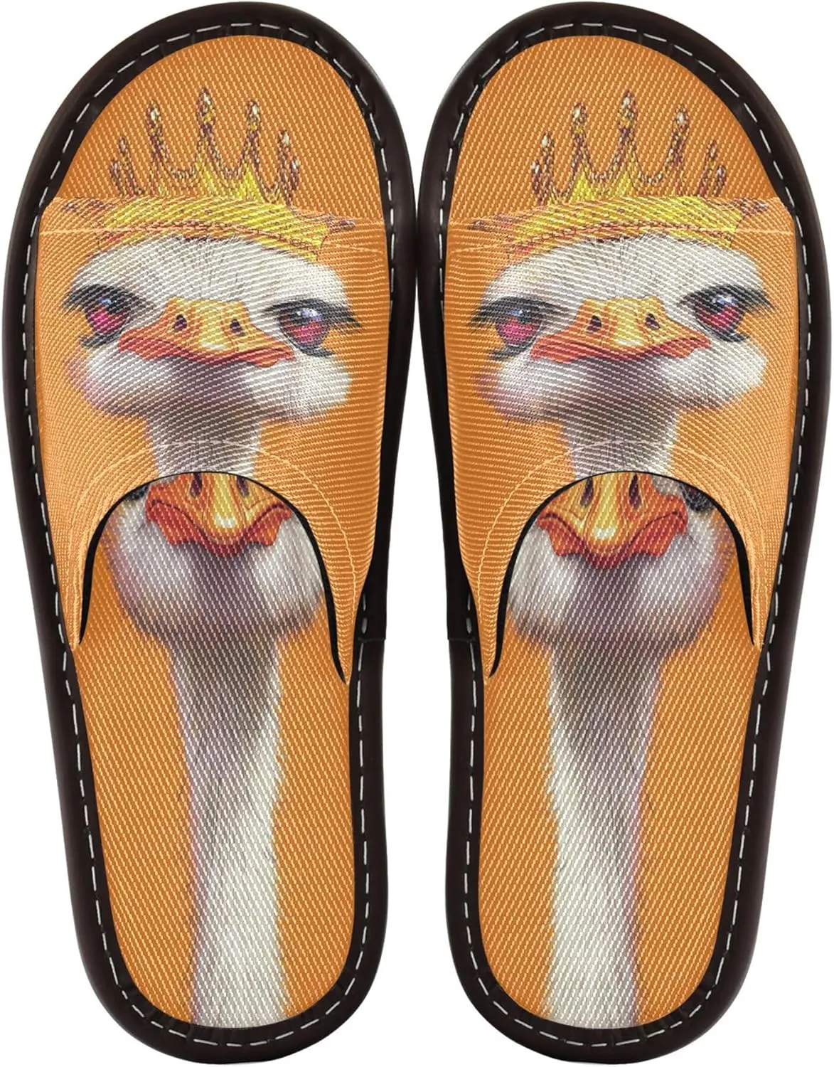 Summer Slipper Ostrich Queen Orange Indoor House Men Women Quick Drying Slippers