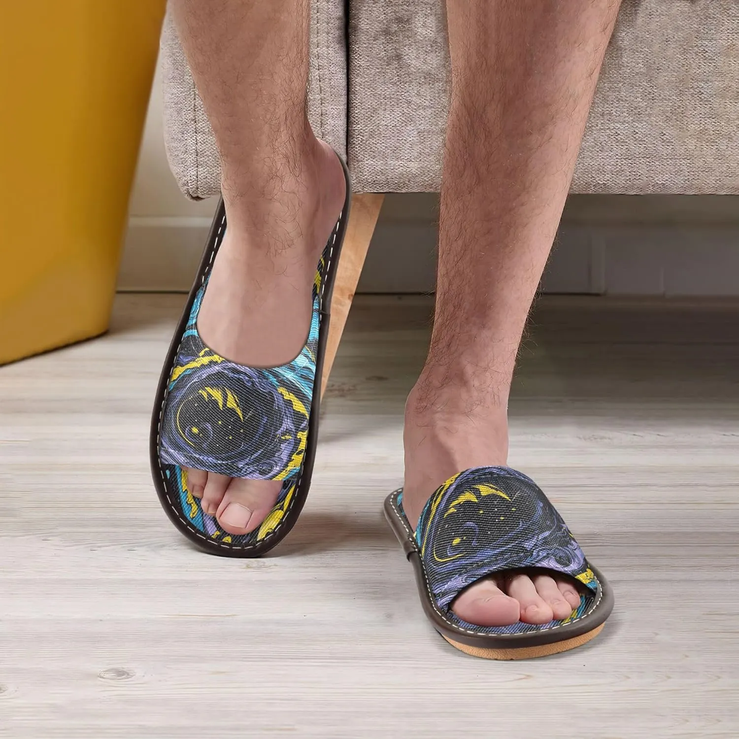 Summer Slipper Star Night Storm Graffiti Indoor House Men Women Quick Drying Slippers