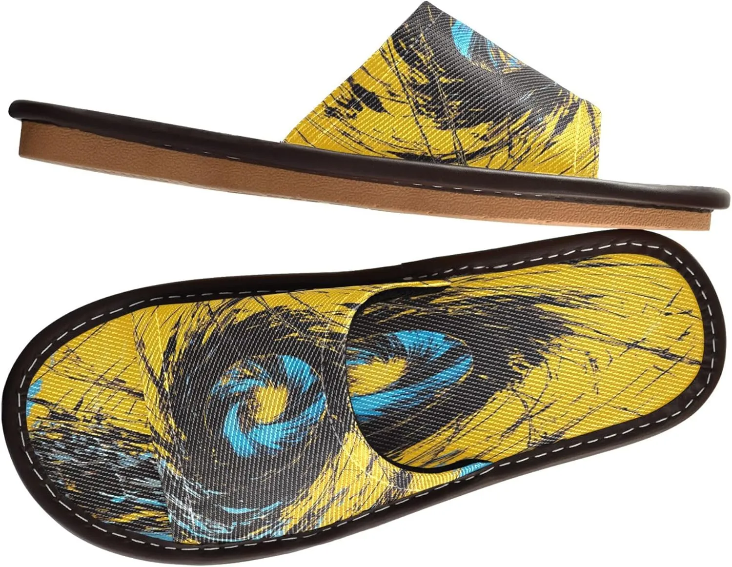 Summer Slipper Storm Tornado Graffiti Doodle Indoor House Men Women Quick Drying Slippers