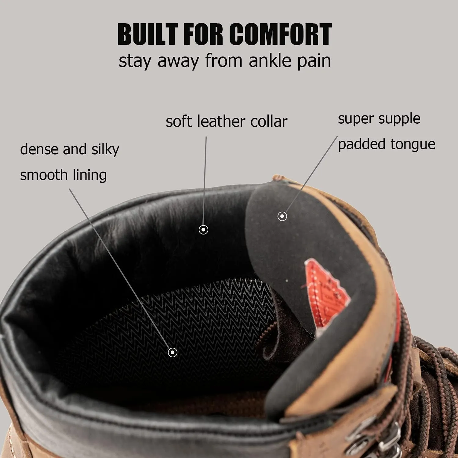 SUREWAY Mens Heavy Duty Soft/Steel Toe Work Boots for Men,Goodyear,Full Grain Leather Working Construction Boot,Slip/Oil/Water Resistant Industrial Safety Shoes