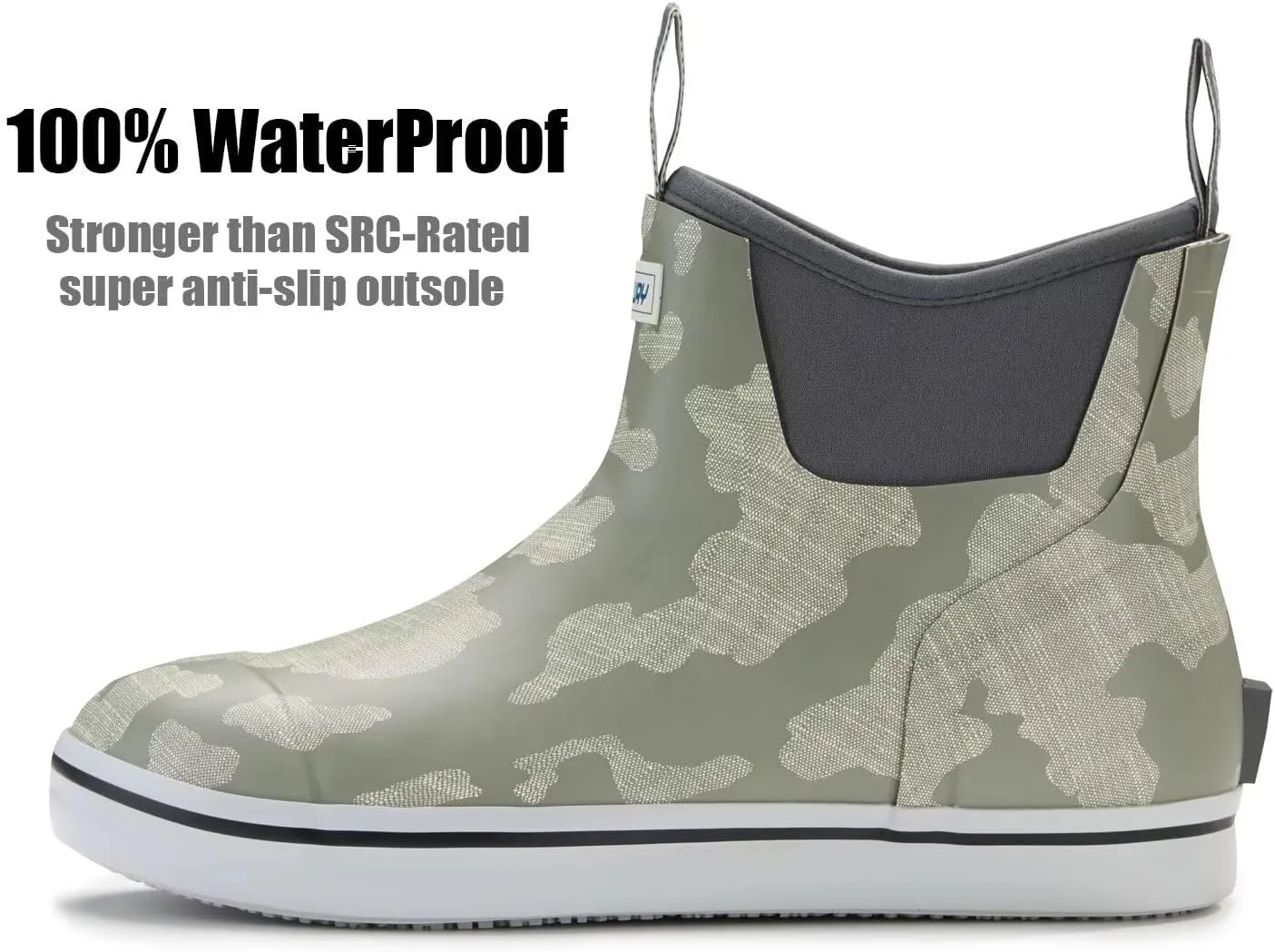 SUREWAY Women's Deck Boots Professional Non-Slip Fishing & Ankle Deck Boot Waterproof Rain Boots