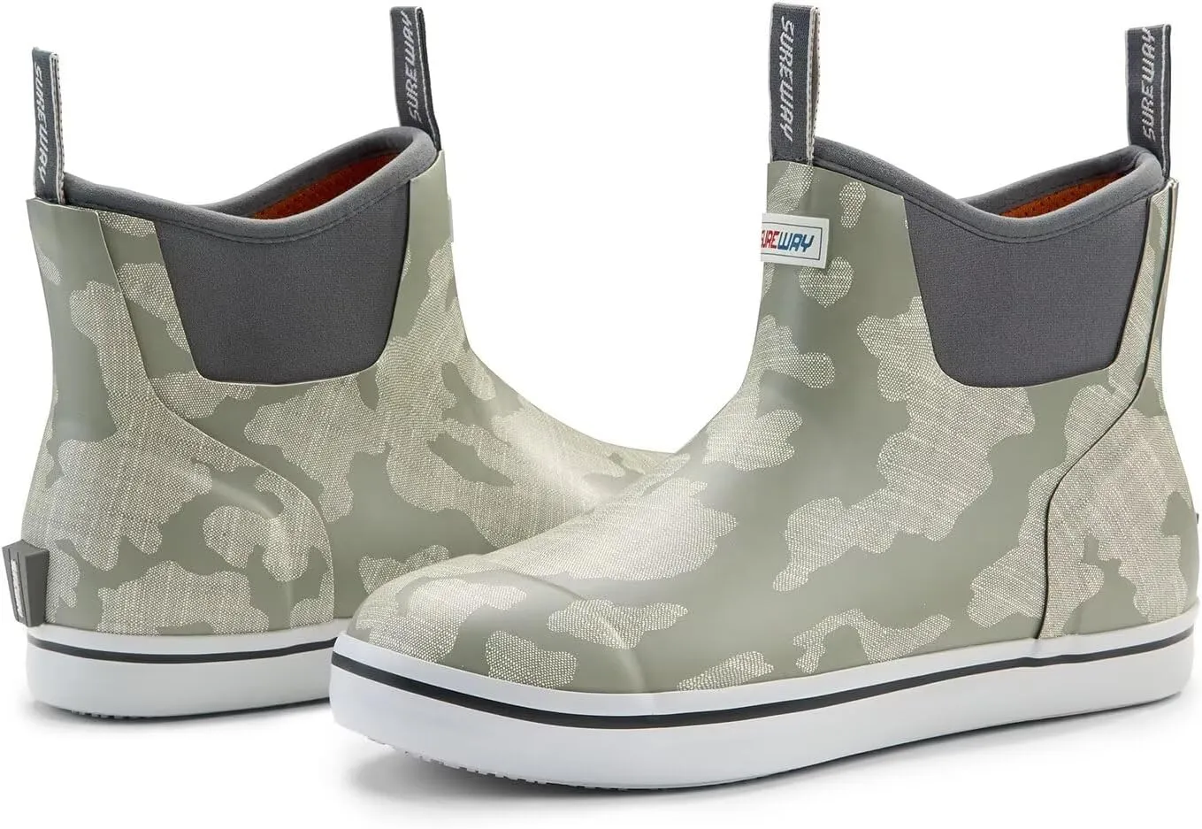 SUREWAY Women's Deck Boots Professional Non-Slip Fishing & Ankle Deck Boot Waterproof Rain Boots