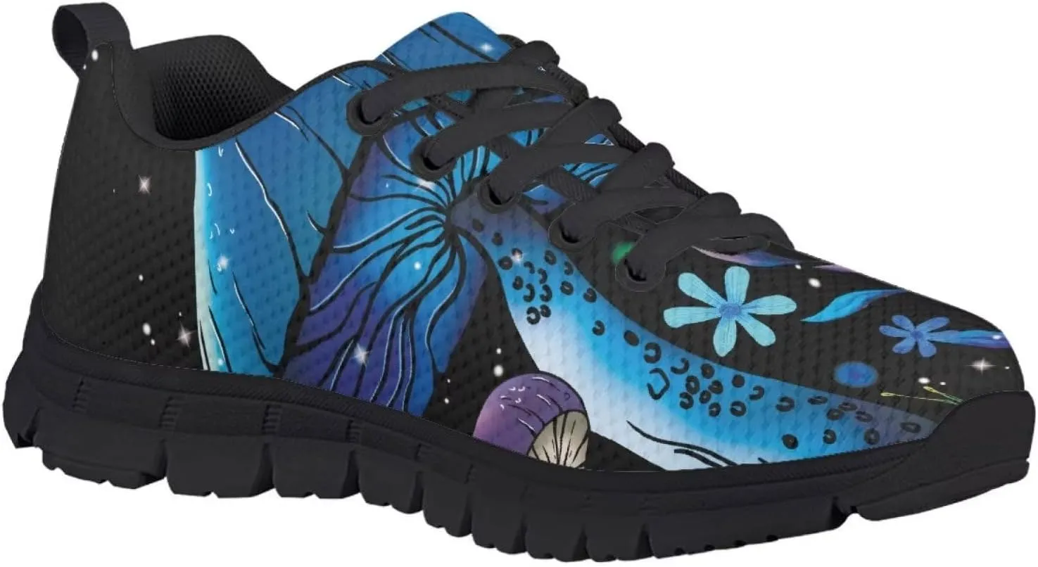 SYtrade Girls Athletic Shoes Kid's Lace-up Running Shoe Black Sole