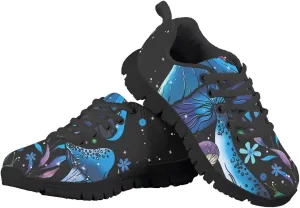 SYtrade Girls Athletic Shoes Kid's Lace-up Running Shoe Black Sole