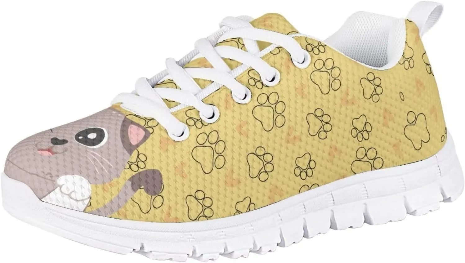 SYtrade Girls Slip-On Sneakers Lace-up Tennis Shoes Kids Athletic Shoes