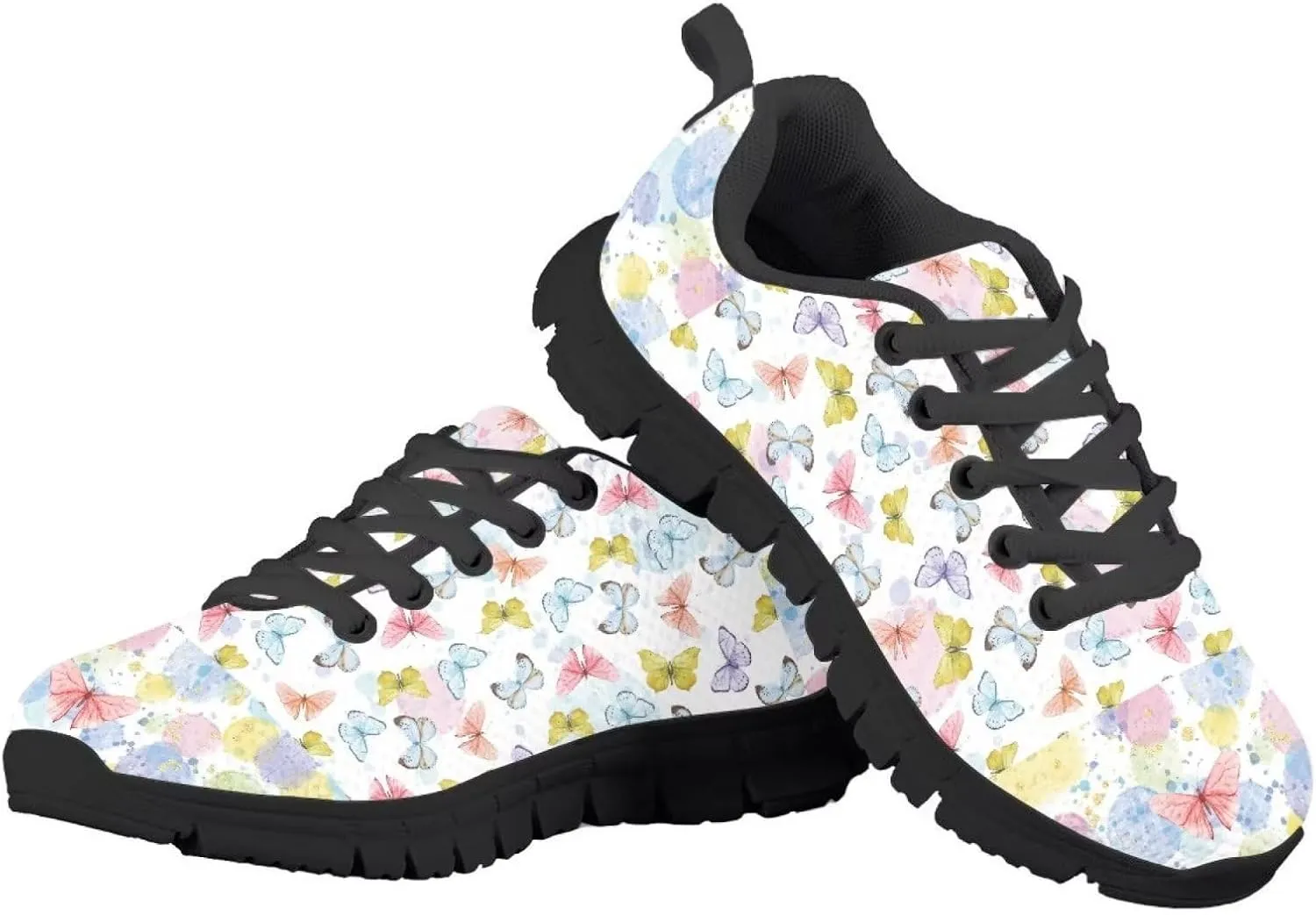 SYtrade Kid Boys Girls Shoes Running/Walking Sports Sneakers Black Sole
